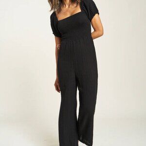 Oliver Logan Benton Romper Gauze Organic Cotton Smocked Jumpsuit. NEW, Size XL